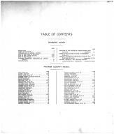 Table of Contents, Antrim County 1910
